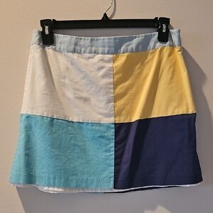 JB by Julie Brown Multicolor Patchwork Mini Skirt